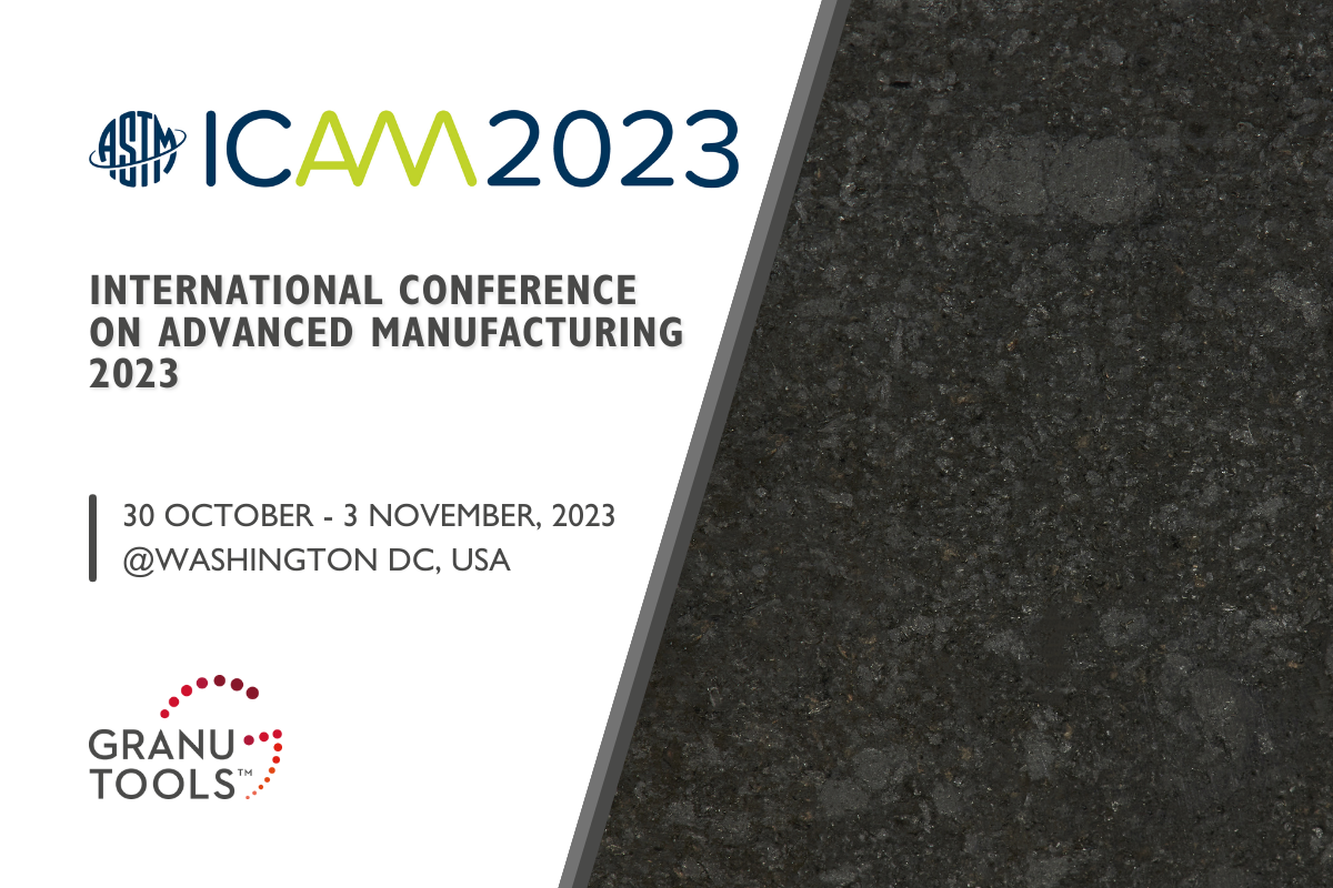 banner of Granutools to share that we will attend ASTM ICAM 2023 from October 30 to November 3 in Washington D.C., USA